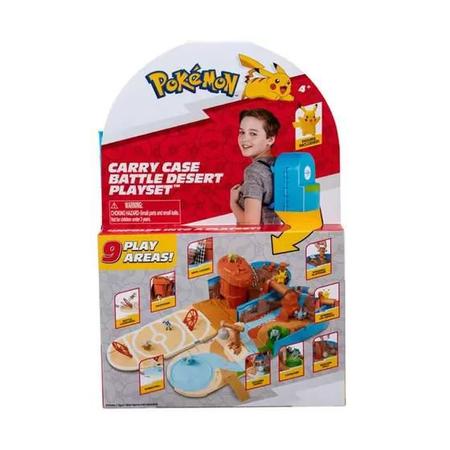 Pokemon - Mochila Playset de Batalha No Deserto - Sunny - MP Brinquedos