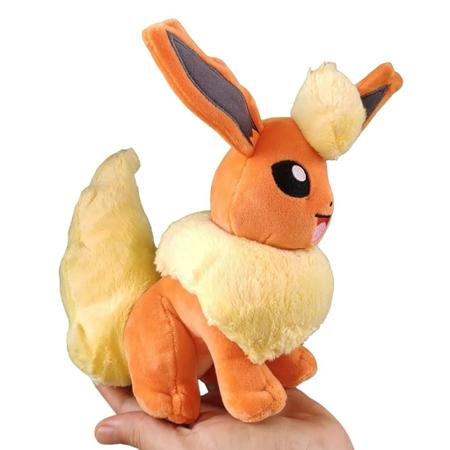 Pelucia Pokemon Flareon Evolução Eevee 20cm Sunny 3545