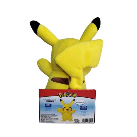 Pokémon Pelúcia Pikachu com Luz e Som 2610 - BALAÚSTRES BRINQUEDOS - Loja  de Brinquedos - Curitiba