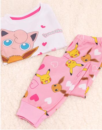 Roupa De Dormir Feminina Jigglypuff Pijamas Pijama Cor-De-Rosa