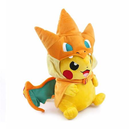 Pokemon Mega Evolução Plush Pikachu Brinquedo De Pelúcia Charizard