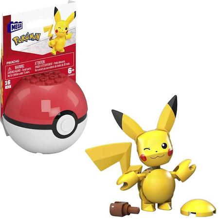 Pokemon Pikachu Pokebola - Mega Construx - Mattel GVK60