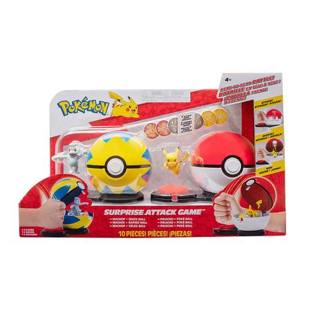 Pokémon Pokebola Bola Ataque Surpresa Pikachu - e Bulbasauro Sunny  Brinquedos 10 Peças - Boneco Pokémon - Magazine Luiza