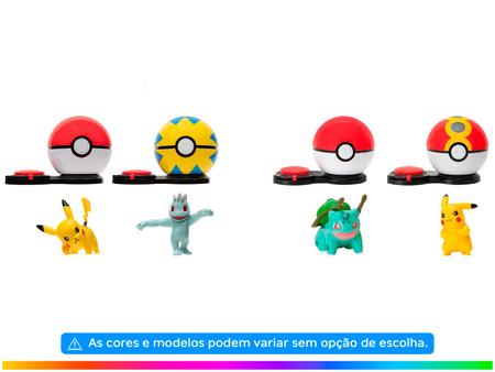 Pokémon Pokebola Bola Ataque Surpresa Pikachu - e Bulbasauro Sunny  Brinquedos 10 Peças - Boneco Pokémon - Magazine Luiza