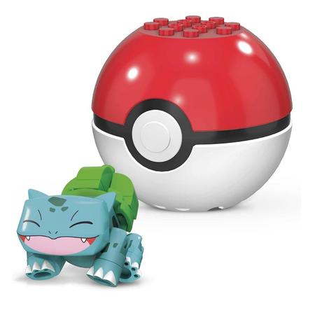 Brinquedo Mega Construx Pokemon + Pokebola - Mattel FPM00 - Fabrica da  Alegria