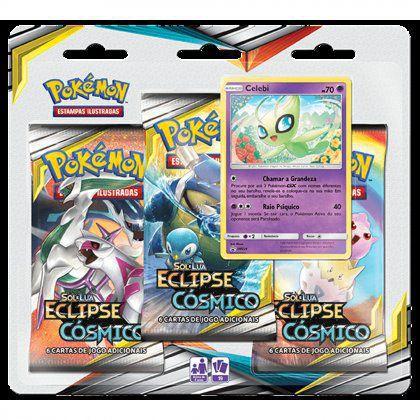 Jogo de Cartas Pokemon Pack Sol e Lua, Copag, Multicor