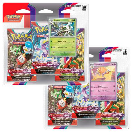 Pokémon TCG: 2 Triple Pack SV1 Escarlate e Violeta - Spidops e Espathra -  Pokémon Company - Deck de Cartas - Magazine Luiza