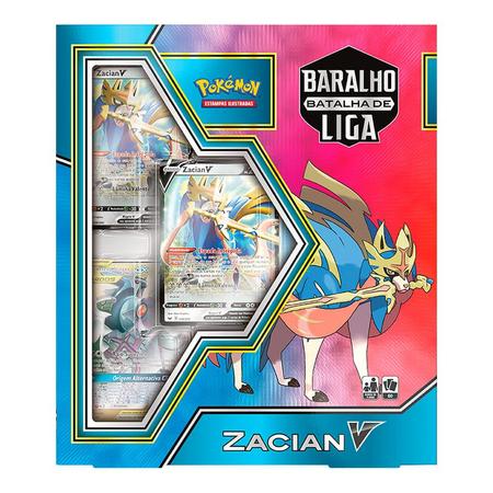 Jogo de Cartas Pokemon Baralho Batalha de Liga Zacian V