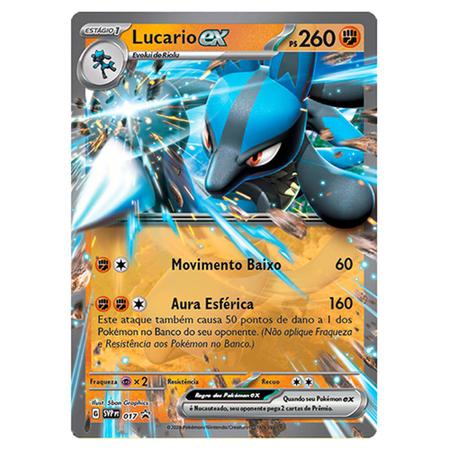 Lucario V Foil Pokémon Carta Em Português 27/73 - Deck de Cartas - Magazine  Luiza