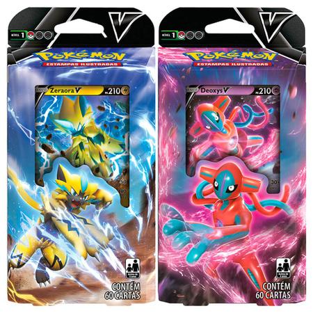 Pokémon TCG: Box Coleção de Batalha - Deoxys + Zeraora VMAX e V