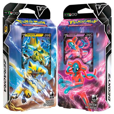 Kit 2 Decks Pokémon Cartas Baralho Batalha Deoxys Zeraora V - R$ 134,69