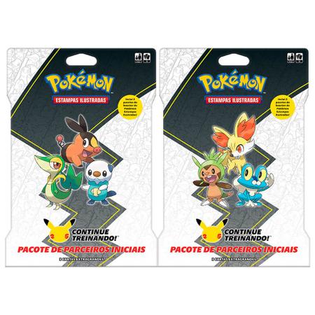 Pokémon TCG: Blisters Gigantes Pacote de Parceiros Iniciais - Unova + Kalos  - Deck de Cartas - Magazine Luiza