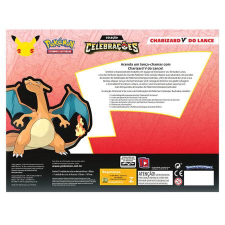 Box Celebrações Charizard V Do Lance Cartas Pokemon Original