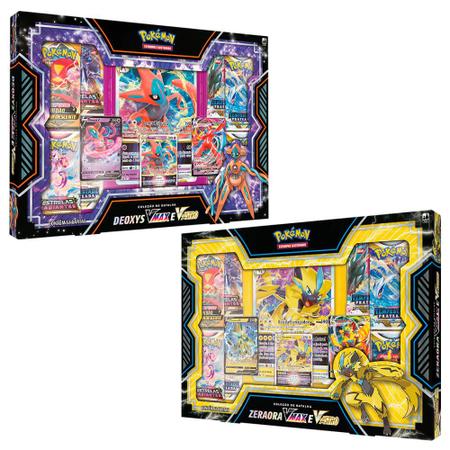 Pokémon TCG: Box Coleção de Batalha - Deoxys + Zeraora VMAX e V