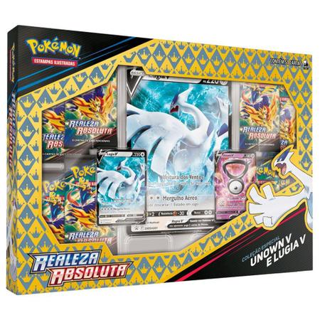 Pokémon TCG: Box Realeza Absoluta Coleção Especial Unown V e Lugia V -  Pokémon Company - Deck de Cartas - Magazine Luiza
