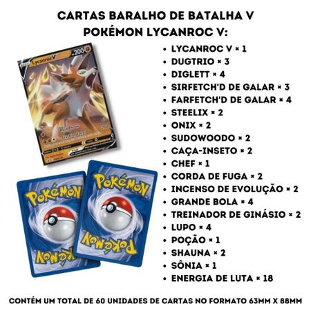 Cartinhas Pokémon Go Baralho Batalha Deck 60 Cartas E Moeda