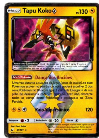 Pokémon Tcg Coleção Tapu Koko Com Broche E Miniatura - Copag