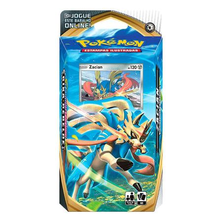 Pokémon tcg: Deck SWSH2 Rixa Rebelde - Baralho Temático Zacian +