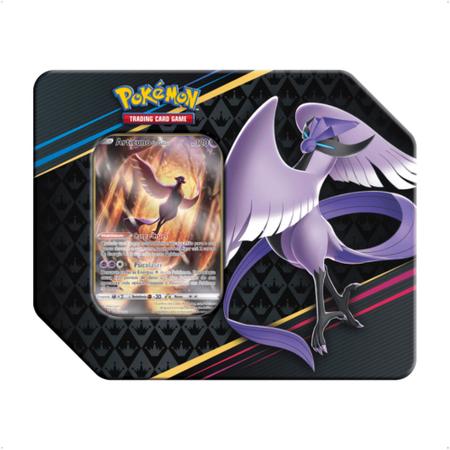 Pokemon TCG Estampas Ilustradas 3 Latas Articuno Zapdos Moltres De Galar  Realeza Absoluta Copag - 32193 - Distribuidora Tropical Santos