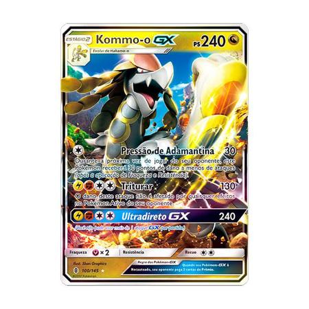 Pokémon TCG: Kommo-o GX (100/145) - SM2 Guardiões Ascendentes - Pokémon  Company - Outros Jogos - Magazine Luiza