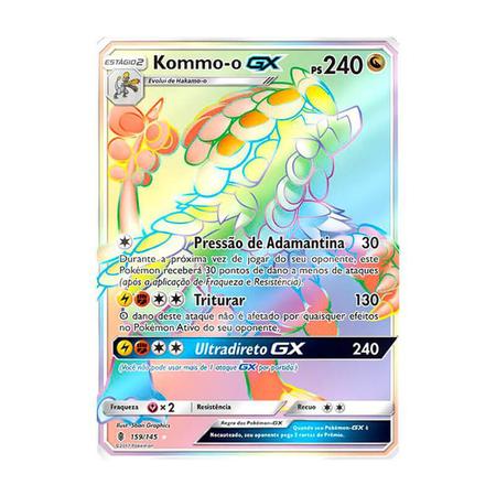 Pokémon TCG: Kommo-o GX (159/145) - SM2 Guardiões Ascendentes - Pokémon  Company - Jogos de Cartas - Magazine Luiza