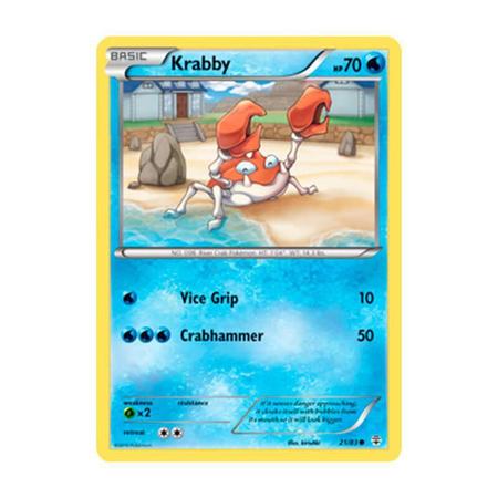 2x Krabby - Pokémon Água Comum - 13/119 - Pokemon Card Game