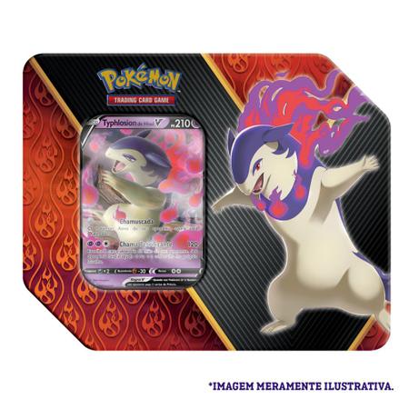 Imagem de Pokémon TCG Lata Poderes Divergentes Typhosion V - Copag