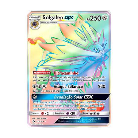 Carta Pokemon Solgaleo Gx Ultra Raro - Original Pt