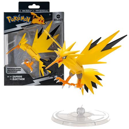 Pokémon Zapdos Boneco Articulado Trio Lendário de Kanto - Sunny