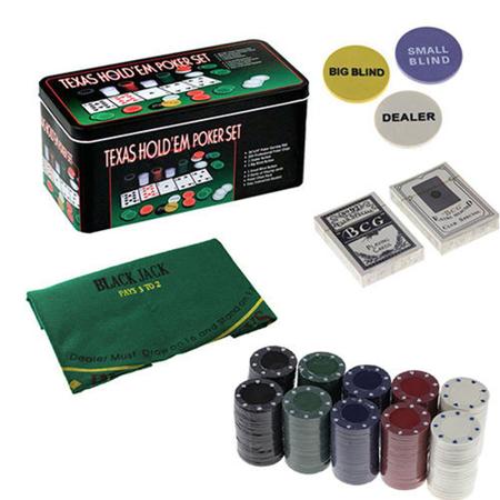 Poker na lata com 200 fichas - KIT Imagem de Poker na lata com 200 fichas