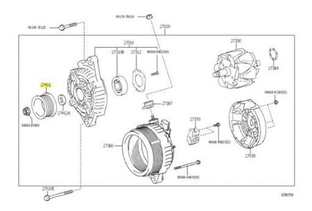 Imagem de Polia Alternador Hilux 2005 A 2012 Sw4 2005 A 2017 Original