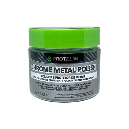 Polidor De Metais Chrome Metal Polish 150G Protelim Imagem de Polidor De Metais Chrome Metal Polish 150G Protelim