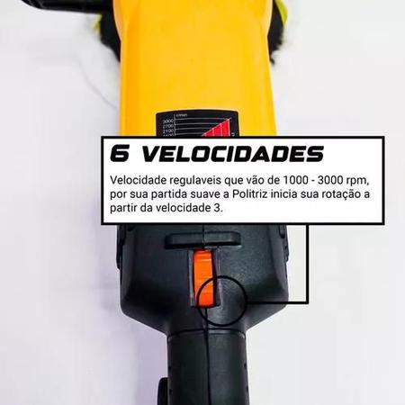 Imagem de Politriz Polidor de Mão Angular Automotiva 7pol 1300w Nakasaki Profissional