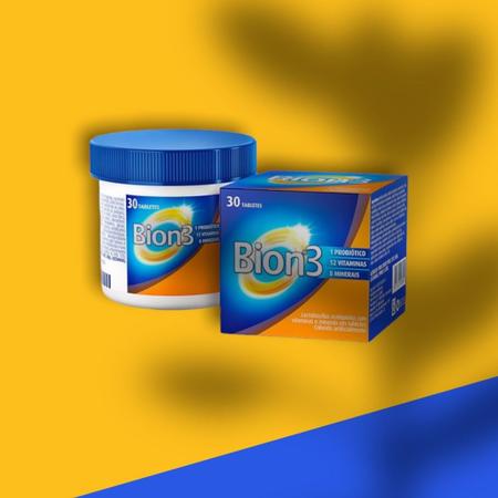 Polivitamínico + Probiótico Bion 3 30 tabletes - P&G