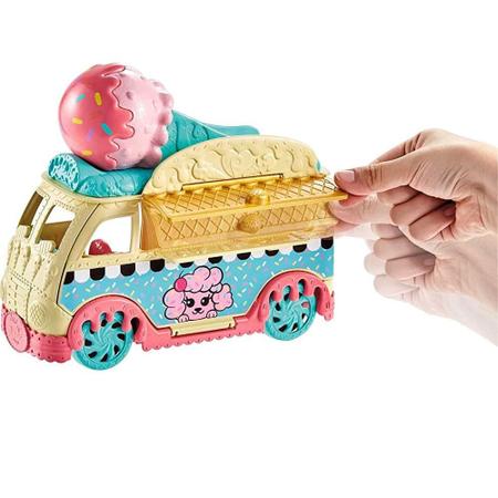 Carro Carnaval de Sorvete Polly Pocket DVJ67 Mattel - Bonecas