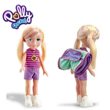 Boneca Polly Pocket Grande Camping/Surf Pupee - Up Brinquedos