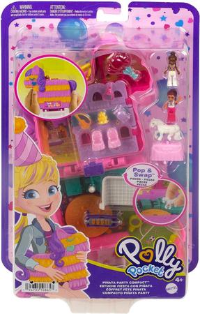 Polly Pocket Brinquedo Estojo Festa do chá de unicórnio