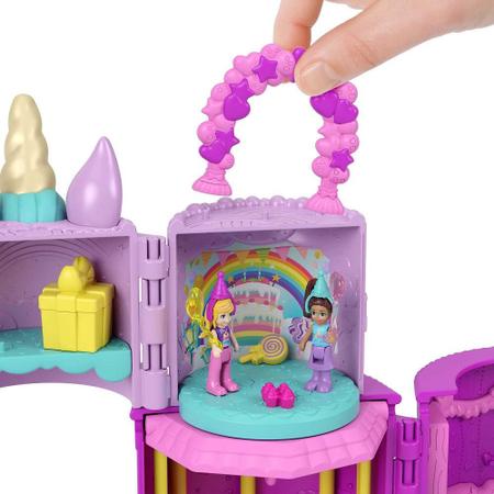 Polly Pocket Conjunto de Brinquedo Mundo de surpresa Bolo de Aniversário