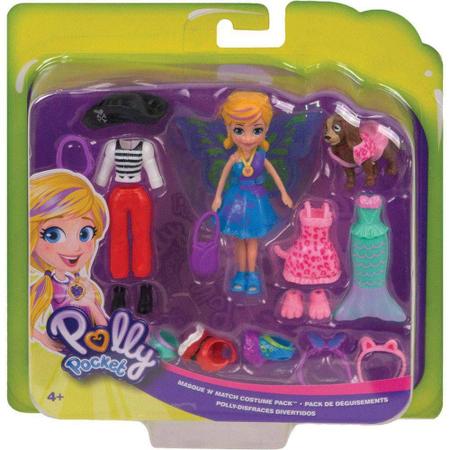 Polly Pocket Kit Cachorro Fantasias Combinadas - Mattel - Casa Joka