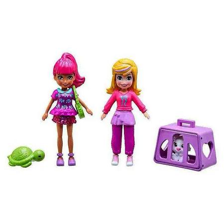 Kit 4 Bonecas Da Polly Pocket Super Armário De Animais Luxo