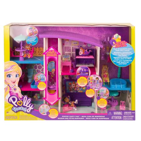 Casa Portátil Polly Pocket Gigante Casinha Surpresas Boneca Vários  Ambientes Escala Polly Matel Poly, Magalu Empresas