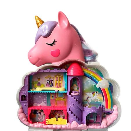 Imagem de Polly Pocket Micro Salão De Unicórnio Arco-íris HKV51 Mattel