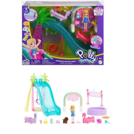 POLLY POCKET PARQUE AQUATICO DE ESPORTES MATTEL 040812 - POLLY POCKET  PARQUE AQUATICO DE ESPORTES MATTEL - MATTEL