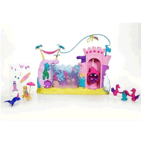 Boneca Sereia Polly Pocket Aquário Subaquático