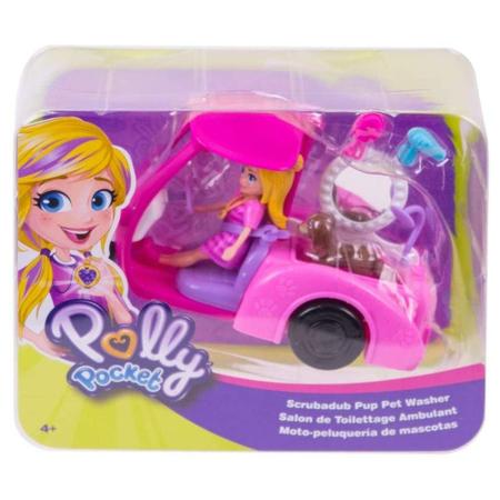 Polly Pocket - Veículo Banho de Cachorros - Mattel Gdm10 - Pirlimpimpim  Brinquedos