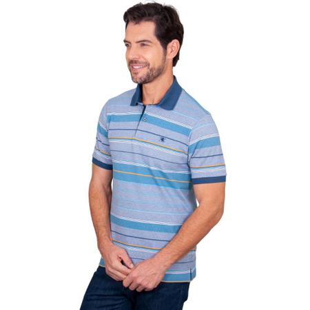 Imagem de Polo Listrada Binada Plus Size