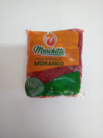 Imagem de polpa de fruta sabor morango pct com 10 unidade de 100gr