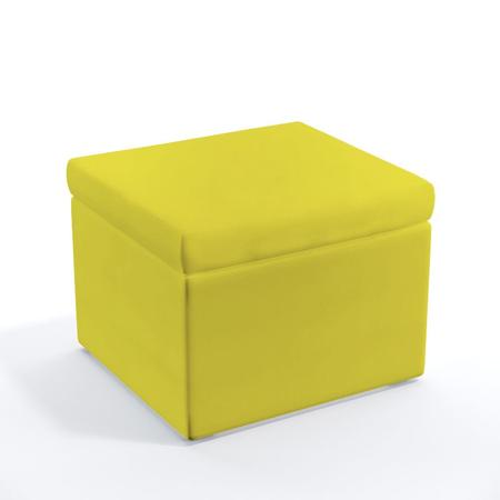 Poltrona Alya com Puff Quasar Sued Amarelo Aradecor Imagem de Poltrona Alya com Puff Quasar Sued Amarelo Aradecor
