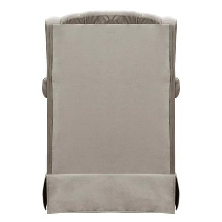 Poltrona Cadeira de Amamentação Balanço + Puff Ternura Material Sintético  Bege - Speciale Home
