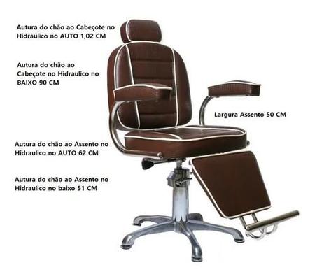 cadeira de barbeiro reclinavel colorado em Promoção no Magazine Luiza